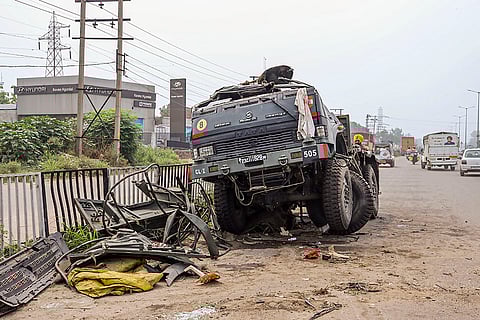 Army truck accident in Punjab, 5 injured